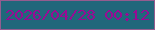 文字の大きさ：1、枠の色：955c8f、背景の色：21677b、文字の色：980b94 無料ブログパーツのブログ時計