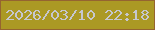 文字の大きさ：1、枠の色：956430、背景の色：ab9924、文字の色：c6c7cf 無料ブログパーツのブログ時計