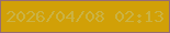 文字の大きさ：2、枠の色：956c76、背景の色：d1a007、文字の色：cbb243 無料ブログパーツのブログ時計