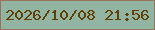 文字の大きさ：2、枠の色：95765b、背景の色：92b4a2、文字の色：624005 無料ブログパーツのブログ時計