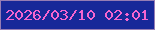 文字の大きさ：3、枠の色：957db4、背景の色：172899、文字の色：f665cf 無料ブログパーツのブログ時計