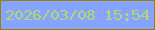 文字の大きさ：5、枠の色：958304、背景の色：86a3fd、文字の色：b5d770 無料ブログパーツのブログ時計