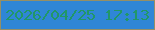 文字の大きさ：2、枠の色：958f66、背景の色：2f86d6、文字の色：219768 無料ブログパーツのブログ時計