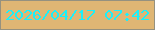 文字の大きさ：1、枠の色：95917f、背景の色：dfb674、文字の色：1af0fa 無料ブログパーツのブログ時計