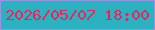 文字の大きさ：4、枠の色：9595e1、背景の色：2bb2c1、文字の色：f01f5e 無料ブログパーツのブログ時計