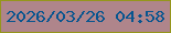 文字の大きさ：1、枠の色：95961c、背景の色：af858b、文字の色：08558f 無料ブログパーツのブログ時計