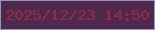 文字の大きさ：1、枠の色：9596c0、背景の色：51284d、文字の色：932e41 無料ブログパーツのブログ時計