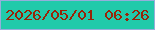 文字の大きさ：3、枠の色：95aedb、背景の色：21caaa、文字の色：992407 無料ブログパーツのブログ時計