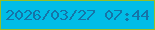 文字の大きさ：3、枠の色：95be26、背景の色：00bde7、文字の色：1575a8 無料ブログパーツのブログ時計