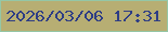 文字の大きさ：1、枠の色：95c7a6、背景の色：b7ae73、文字の色：2e3d85 無料ブログパーツのブログ時計