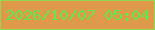 文字の大きさ：4、枠の色：95d750、背景の色：df994b、文字の色：62e847 無料ブログパーツのブログ時計