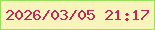 文字の大きさ：5、枠の色：95df5a、背景の色：f8f4bb、文字の色：c5265a 無料ブログパーツのブログ時計