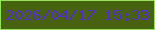 文字の大きさ：5、枠の色：95e35b、背景の色：47630f、文字の色：552dca 無料ブログパーツのブログ時計
