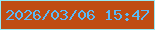 文字の大きさ：2、枠の色：95eaf5、背景の色：bf4c13、文字の色：59baf8 無料ブログパーツのブログ時計