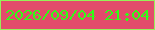 文字の大きさ：4、枠の色：95f058、背景の色：e24b6b、文字の色：30fd16 無料ブログパーツのブログ時計