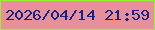 文字の大きさ：1、枠の色：95f132、背景の色：e69099、文字の色：16228c 無料ブログパーツのブログ時計