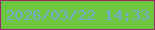 文字の大きさ：3、枠の色：96276b、背景の色：6ec53f、文字の色：76a8d7 無料ブログパーツのブログ時計