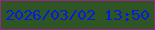 文字の大きさ：2、枠の色：962788、背景の色：305524、文字の色：041dda 無料ブログパーツのブログ時計