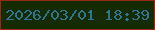 文字の大きさ：1、枠の色：962815、背景の色：142b04、文字の色：2f7490 無料ブログパーツのブログ時計