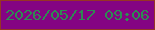 文字の大きさ：5、枠の色：963525、背景の色：840483、文字の色：2e8b52 無料ブログパーツのブログ時計