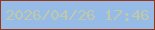 文字の大きさ：1、枠の色：96361a、背景の色：96bbe7、文字の色：bfc8a8 無料ブログパーツのブログ時計