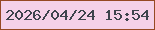 文字の大きさ：3、枠の色：964923、背景の色：f5d1e8、文字の色：3e444d 無料ブログパーツのブログ時計