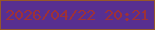文字の大きさ：1、枠の色：965728、背景の色：582f90、文字の色：9e3137 無料ブログパーツのブログ時計