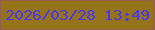 文字の大きさ：3、枠の色：965e4f、背景の色：957319、文字の色：4b36ef 無料ブログパーツのブログ時計