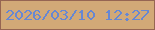 文字の大きさ：1、枠の色：966552、背景の色：d2a977、文字の色：6687d3 無料ブログパーツのブログ時計