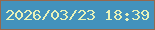 文字の大きさ：1、枠の色：96684d、背景の色：4392bc、文字の色：e8f2b9 無料ブログパーツのブログ時計
