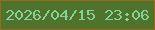 文字の大きさ：2、枠の色：966c19、背景の色：4f722c、文字の色：84d297 無料ブログパーツのブログ時計