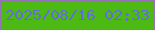 文字の大きさ：3、枠の色：9671b9、背景の色：4dba13、文字の色：646adf 無料ブログパーツのブログ時計