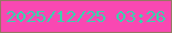 文字の大きさ：4、枠の色：967763、背景の色：f948b2、文字の色：3bd1ad 無料ブログパーツのブログ時計