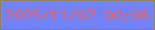 文字の大きさ：3、枠の色：968155、背景の色：7381fa、文字の色：e26466 無料ブログパーツのブログ時計