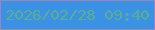 文字の大きさ：5、枠の色：9688bd、背景の色：3b91e3、文字の色：5bae91 無料ブログパーツのブログ時計