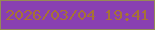 文字の大きさ：3、枠の色：968a54、背景の色：8940b1、文字の色：a67235 無料ブログパーツのブログ時計