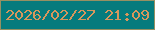 文字の大きさ：1、枠の色：969062、背景の色：057b7d、文字の色：d7975c 無料ブログパーツのブログ時計