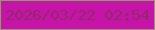 文字の大きさ：2、枠の色：969671、背景の色：c614a8、文字の色：90286a 無料ブログパーツのブログ時計