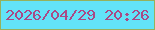 文字の大きさ：2、枠の色：96b15d、背景の色：63e3f8、文字の色：a94a85 無料ブログパーツのブログ時計