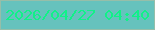 文字の大きさ：3、枠の色：96bea9、背景の色：66c2bd、文字の色：11f188 無料ブログパーツのブログ時計