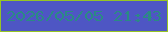 文字の大きさ：1、枠の色：96c524、背景の色：4e56c4、文字の色：2b8a84 無料ブログパーツのブログ時計