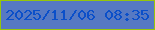 文字の大きさ：2、枠の色：96c60a、背景の色：5679c3、文字の色：0b4fc9 無料ブログパーツのブログ時計