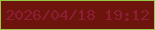 文字の大きさ：2、枠の色：96c946、背景の色：6d140d、文字の色：8d1e35 無料ブログパーツのブログ時計