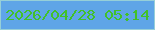 文字の大きさ：5、枠の色：96cfd8、背景の色：5fa5e7、文字の色：42c129 無料ブログパーツのブログ時計