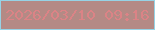 文字の大きさ：4、枠の色：96d3e5、背景の色：b48a85、文字の色：db8386 無料ブログパーツのブログ時計