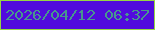 文字の大きさ：4、枠の色：96d744、背景の色：510bdd、文字の色：47978d 無料ブログパーツのブログ時計