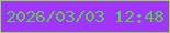 文字の大きさ：5、枠の色：96db42、背景の色：a036f9、文字の色：5bcd4d 無料ブログパーツのブログ時計