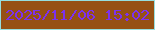文字の大きさ：2、枠の色：96dfdf、背景の色：965114、文字の色：7d31ee 無料ブログパーツのブログ時計