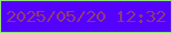 文字の大きさ：2、枠の色：96e27a、背景の色：5302fb、文字の色：8e3b76 無料ブログパーツのブログ時計