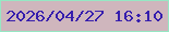 文字の大きさ：4、枠の色：96e7c4、背景の色：cfb6bd、文字の色：361ead 無料ブログパーツのブログ時計